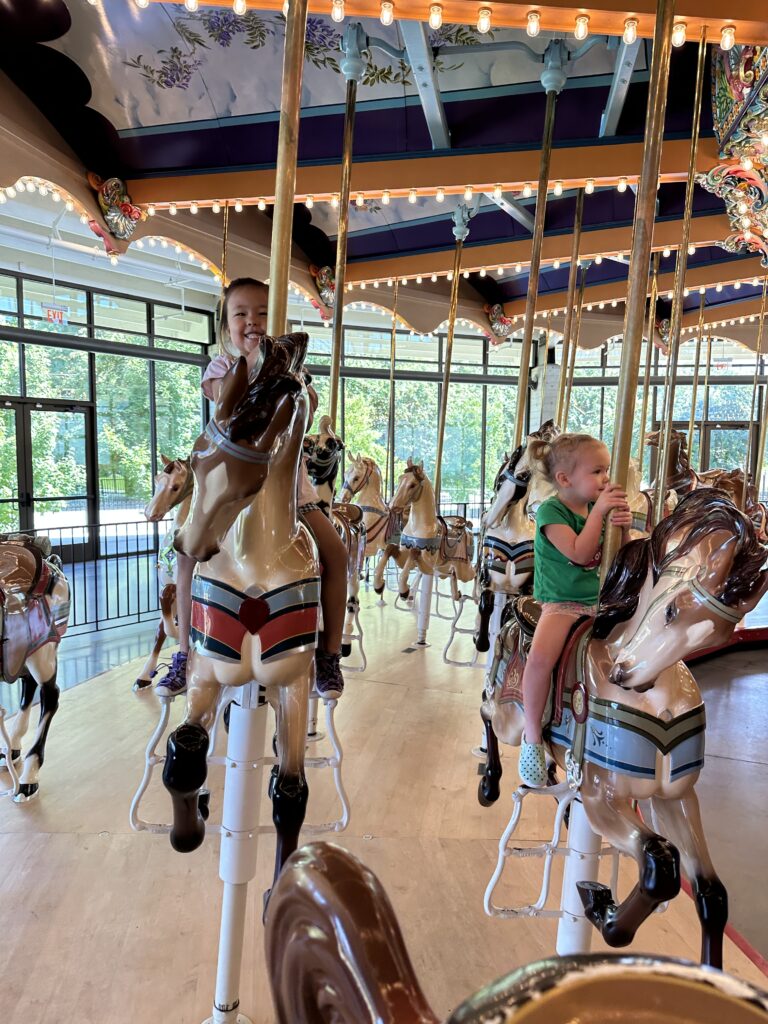 Children's Museum of Memphis, kids activities in Memphis, tn.  Carousel ride. 