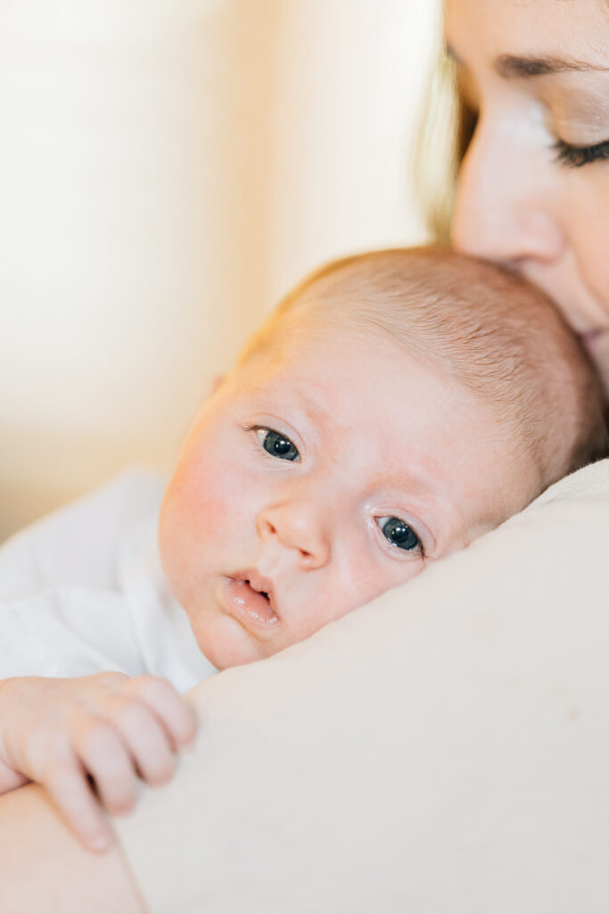 In home family session captured by Salt Lake Family Photographer